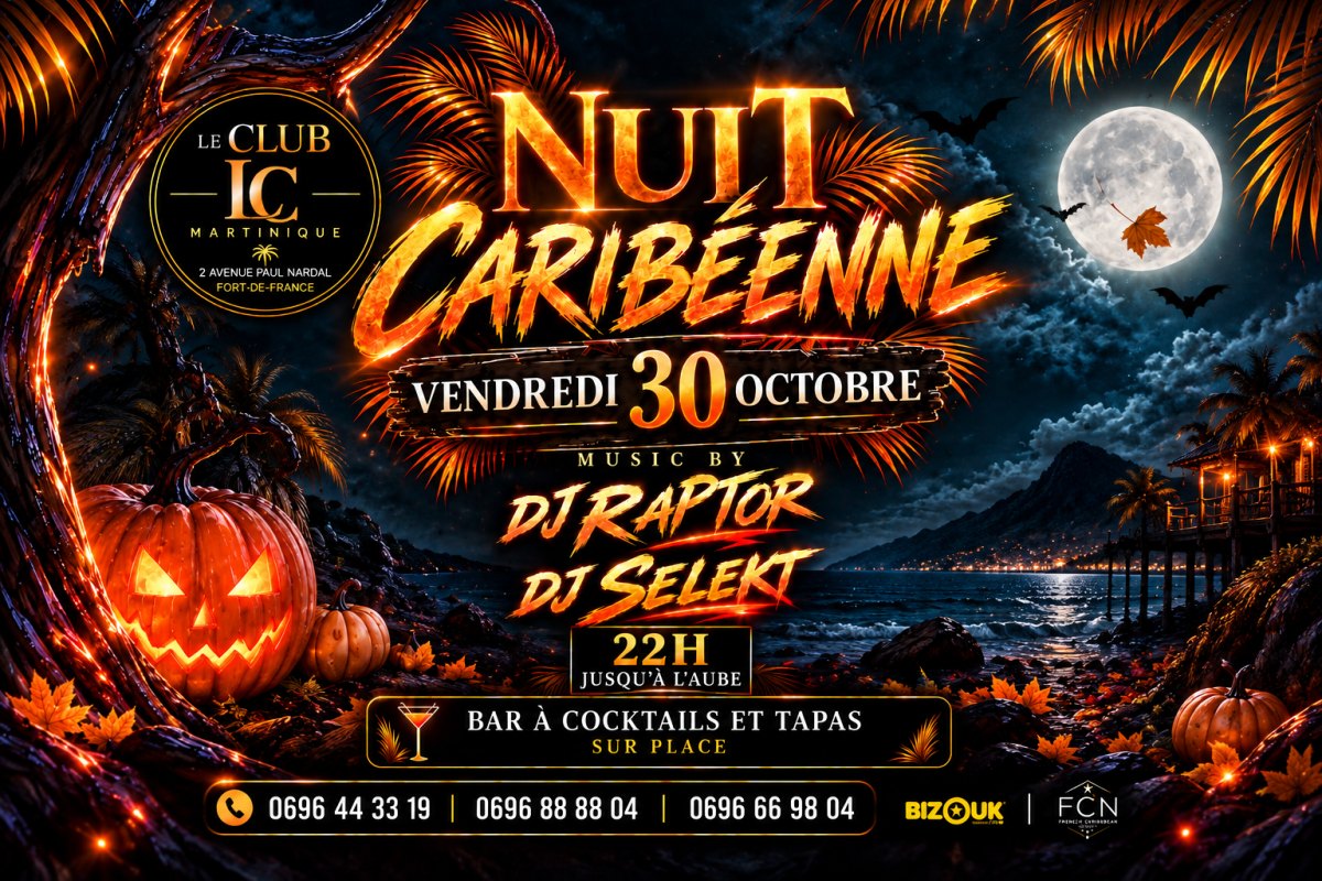 Nuit Halloween Caribéenne ‼️