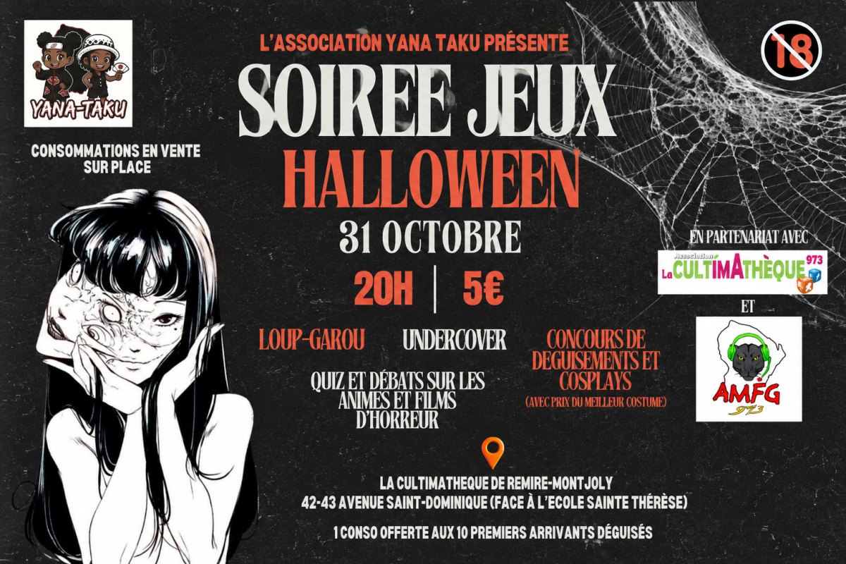 Soirée Mangas Et Jeux Spécial Halloween