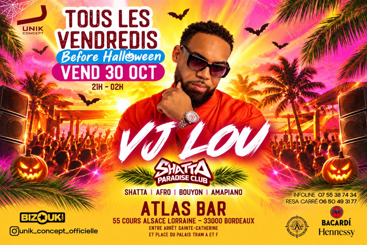 ☠️ Shatta Paradise Club ⭐️ Guest Vj Lou 🌟 Shatta • Afro • Bouyon • Etc…⭐️ Tous Les Vendredis