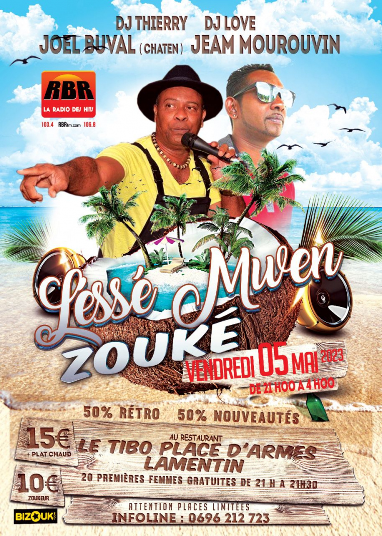 Léssé Mwen Zouké - Espace Tibo - Martinique | Bizouk.com