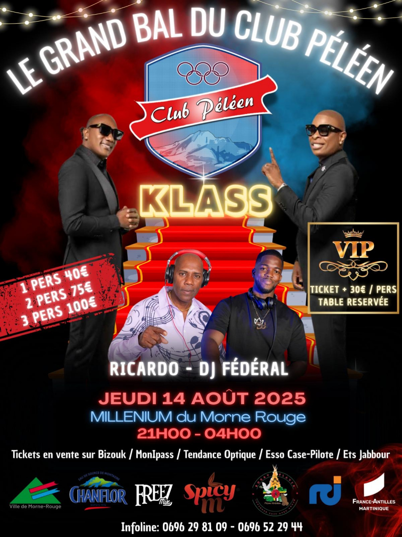 Klass Bal Du Club Péléen - Millenium - Martinique | Bizouk.com